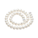 Fili di perle di perle d'acqua dolce coltivate naturali PEAR-F007-19-3