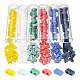 Nbeads 540Pcs 6 Colors 2-Hole Glass Seed Beads SEED-NB0001-45-1