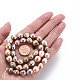 Naturales keshi abalorios de perlas hebras PEAR-S019-08A-6