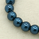 Abalorios de perla de vidrio perlados redondos X-HY-10D-B72-1