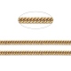 Ионное покрытие (ip) 304 бордюрная цепь из нержавеющей стали с алмазной огранкой CHS-F013-02G-4