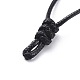 Регулируемое корейское изготовление ожерелья из вощеного полиэстера X-AJEW-JB00510-01-2