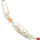 Perlenkette aus Acrylimitat für Frauen NJEW-JN03915-4