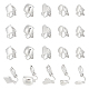 Unicraftale 20pcs 5 styles de boucles d'oreilles à clipser en alliage FIND-UN0002-38P-1