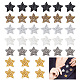 Ahadermaker 36 pièces 6 style étoile paillettes hotfix strass FIND-GA0003-05-1
