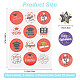 CRASPIRE 10 Sheets 5 Colors Graduation Theme Round Dot Paper Stickers DIY-CP0007-86-2