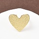 Латунные манжеты в форме сердца для женщин RJEW-A069-09G-2