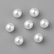 Sin agujero abs imitación de perlas de plástico redondo perlas MACR-F033-4mm-24-2
