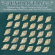Unicraftale 40pcs rack placage 201 pendentifs en filigrane en acier inoxydable STAS-UN0049-89-5