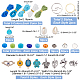 PH PandaHall 735pcs Blue Seed Beads Flower Shell Charms Surf Pendants Nylon Sting Cords Bohemia Woven Anklet Bracelet Making Kit for Summer Seaside Hawaii Stackable Jewelry Making Supplies DIY-PH0009-53-5