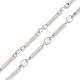 Herstellung von Halsketten mit Gliederketten aus Messing AJEW-JB01188-02-2