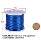 BENECREAT 12 Gauge(2mm) Aluminum Wire 100FT(30m) Anodized Jewelry Craft Making Beading Floral Colored Aluminum Craft Wire - Blue AW-BC0001-2mm-01-2