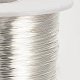 ジュエリー製作用丸銅線  銀色のメッキ  20ゲージ  0.8mm  約524.93フィート（160m）/ロール CWIR-Q005-0.8mm-04-3