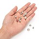 Perles en laiton de strass RB-MSMC002-17-4