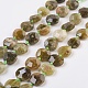 Natürlichen grünen Granat Perlen Stränge G-F568-029-1