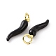 Подвески из латуни с покрытием из эмали KK-C008-20G-4