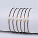 Nylon regolabile bracciali intrecciati cavo di perline X-BJEW-P256-B01-1