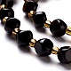 Chapelets de perles en obsidienne dorée naturelle G-M367-02A-3