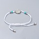 Bracelets de perles tressées en fil de nylon ajustable BJEW-JB04440-5