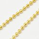 Faceted Brass Ball Chains CHC-C002-1.5mm-G-1