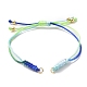 Adjustable Braided Nylon Thread Link Bracelet Makings AJEW-JB01160-02-2