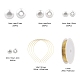 Kits de fabrication de bande de cheveux de perle d'imitation de bricolage DIY-LS0003-76-2