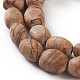 (vente de stock de vacances) brins de perles de jaspe naturel G-O181-04-3