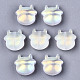 Perles de verre peintes par pulvérisation transparent DGLA-R052-001-C01-2