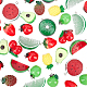 Pandahall elite diy 24 пара фруктов тематические наборы для изготовления серег из смолы DIY-PH0003-24-7