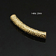 Perles tubulaires fourrées d'or jaune KK-G150-64-2
