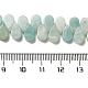 Natürliche Blumen Amazonit Perlenstränge G-B064-B35-5