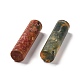 天然な赤のライン碧玉のペンダント  コラム  34~36x10~10.5mm  穴：2mm G-K297-A08-3