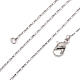 Brass Coreana Chain Necklaces MAK-J009-20P-3