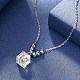 Trendy 925 Sterling Silver Pendant Necklace NJEW-BB30710-6