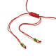 Bracelets réglables en perles tressées mauvais œil BJEW-JB07523-01-5