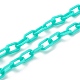 Personalisierte undurchsichtige Acryl-Kabelketten-Halsketten NJEW-JN03432-03-3