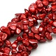 Natural Red Coral Beads Strands G-P041-03-1