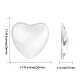 Vetro trasparente cabochon cuore X-GGLA-R021-30mm-2