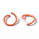 Spray Painted Iron Open Jump Rings IFIN-T017-04A-4