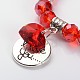 День святого Валентина милые сердечки браслеты из бисера и стекла BJEW-JB01840-3