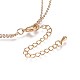 Collares escalonados de perlas keshi de perlas barrocas naturales chapadas NJEW-JN02323-4