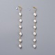 Pendientes de perlas cultivadas naturales de agua dulce EJEW-JE03827-01-1