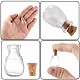 Ovale Glasflasche für Wulst Container AJEW-R045-09-5