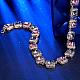Trendy Zinc Alloy Rhinestone Cup Chain Necklaces NJEW-BB15231-B-7