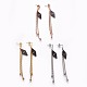 304 Stainless Steel Dangle Stud Earrings EJEW-F195-03-1