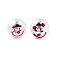 Halloween undurchsichtige ABS-Kunststoff-Perlen-Emaille-Perlen KY-G020-01K-2