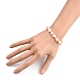 Bracelets de perles de perle de keshi de perle baroque naturelle BJEW-JB05385-02-4
