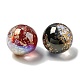Perles de résine transparentes de couleur dégradée avec feuille d'or FIND-Z030-12-2