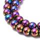 Chapelets de perles en hématite synthétique sans magnétiques G-E602-04-4