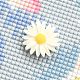 Supporto della copertura del magnete della pittura del diamante di plastica del fiore AJEW-M028-03A-2